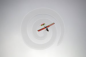 Ultralight aircraft in the sky