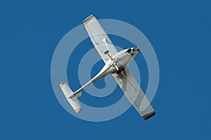 Ultralight aircralft against the blue sky photo