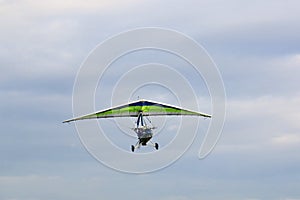 Ultralight airplane after take off