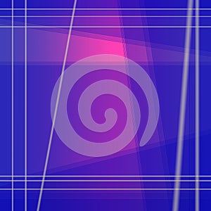 Ultramarine blue purple blend with pink geometric square background with abstract dynamic lines