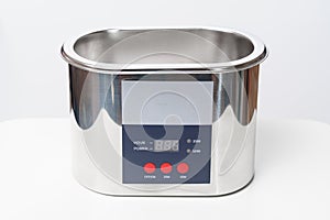 Ultrasonic cleaner. device for creating cavitation in the liquid.