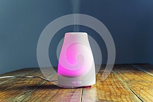 Ultrasonic Essential Oil Diffuser with Purple Light