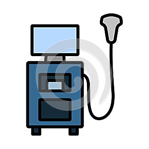 Ultrasound Diagnostic Machine Icon