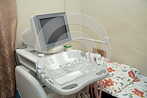 Ultrasound equipment in medical clinic