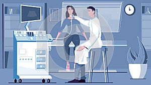 Ultrasound Examination Flat Composition