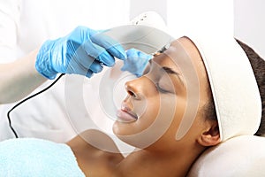 Ultrasound, Woman at the beautician photo