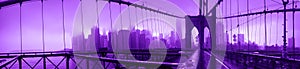 Ultraviolet Brooklyn Bridge