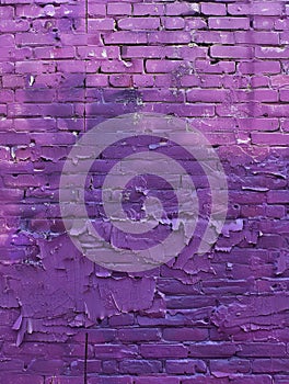 The ultraviolet tones of this brick wall evoke a sense of creativity and the unconventional, with a texture that invites