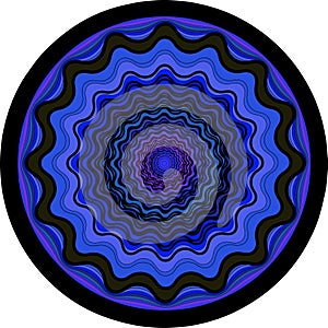 An ultraviolet vector mandala