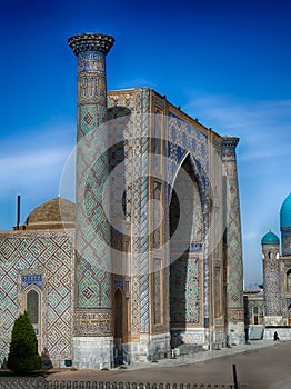 Ulu Beg Madrassah in Registan Square in Samarkand