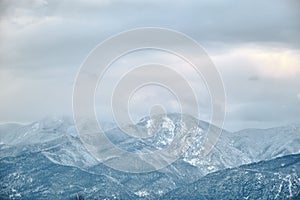 Ulu mountain uludag in bursa Turkey during winter