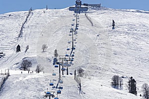 Uludag Mountain view. Uludag Mountain is ski resort of Turkey.