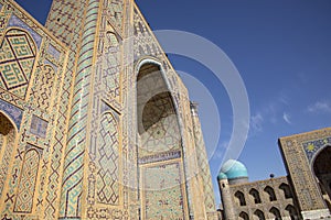 Ulug Beg Madrasa in the Registan Ensemble, Samarkand, Uzbekistan