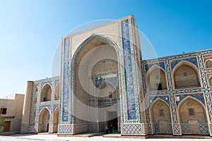 Ulugh Beg Madrasa in Bukhara, Uzbekistan. it is a part of the World Heritage Site.