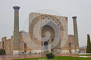 Ulugh Beg Madrasah on Registan square, Samarkand, Uzbekistan