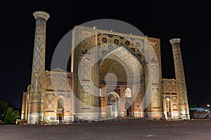 Ulugh Beg Madrasah in Samarkand, Uzbekistan