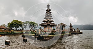 Ulun Danu Bratan Pura Ulu Danau temple. Bali, Indonesia