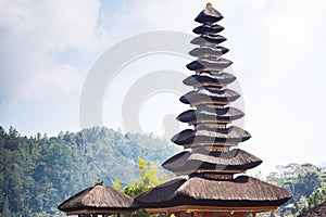 Ulun Danu temple Beratan Lake in Bali, Indonesia