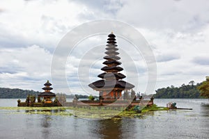 Ulun Danu temple Beratan Lake in Bali Indonesia