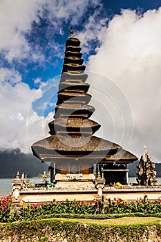 Ulun Danu temple at Beratan Lake - Bali, Indonesia