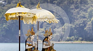 Ulun Danu temple Beratan Lake in Bali Indonesia