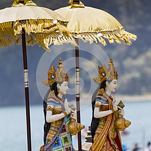 Ulun Danu temple Beratan Lake in Bali Indonesia