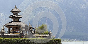 Ulun Danu temple Beratan Lake in Bali Indonesia