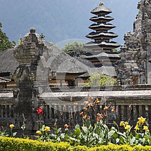 Ulun Danu temple Beratan Lake in Bali Indonesia