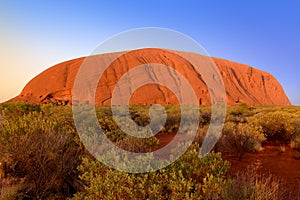 Uluru, Ayers Rock, at sunrise