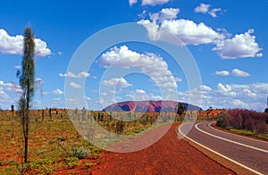 Uluru at the end of the road
