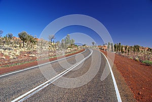 Uluru - Kata Tjuta Park Roadway photo