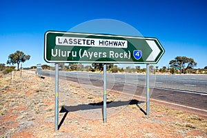 Uluru Road Sign photo