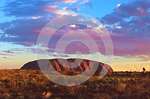 Uluru at sunset