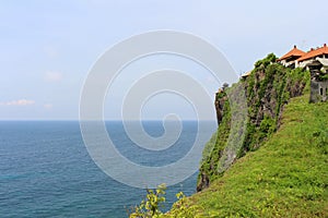 Uluwatu Temple by the cliff in Bali. Taken January 2022