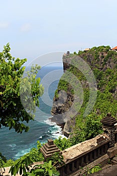 Uluwatu Temple seen from southern part. Taken January 2022