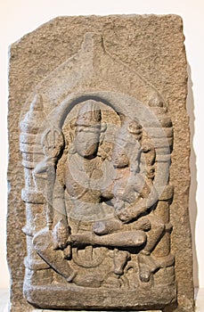 Uma Maheshwar Stone Sculpture India photo