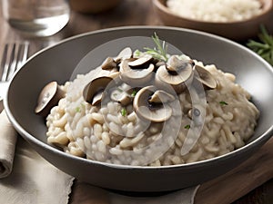 Umami Elegance: Indulging in Creamy Mushroom Risotto Bliss