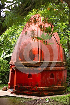 Umananda Shiva Temple, Guwahati, Assam. Peacock Island in the middle of river Brahmaputra