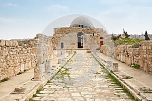 The Umayyad Palace in Amman, Jordan photo