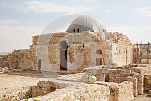 The Umayyad Palace in Amman, Jordan photo