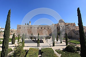 Umayyad Palace Courtyard & Al-Aqsa, Israel photo