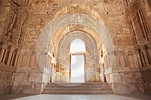 The Umayyad Palace interior in Amman photo