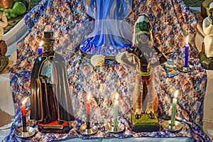 Umbanda altar with its deities