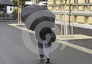 Umbrella as protection against rain