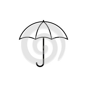 Umbrella autumn icon