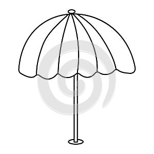 umbrella beach protection sun sand icon element