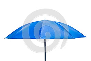 Umbrella blue isolated on white background. Clipping path