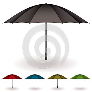 Umbrella colorful collection photo