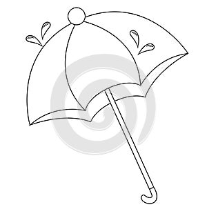Umbrella Coloring Page for kids