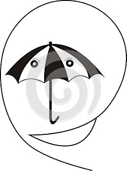 Umbrella Face Smiling